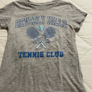 gray baby tee, size xxs